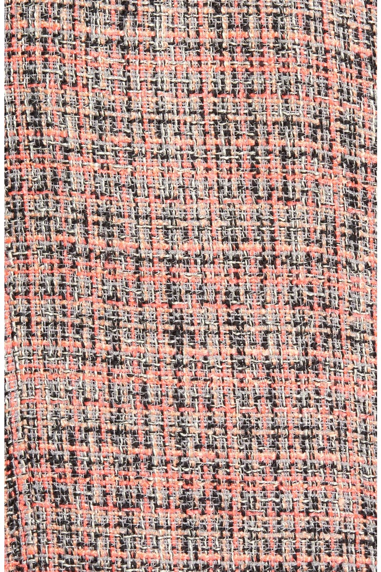 'Brigette' Crop Tweed Jacket, Alternate, color, MELON
