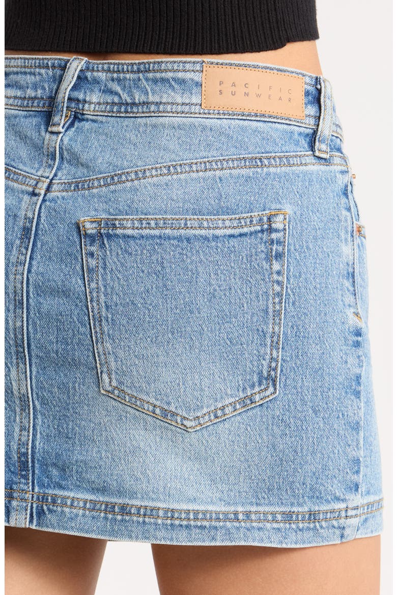 Bella Mid Rise Miniskirt, Alternate, color, DARK INDIGO