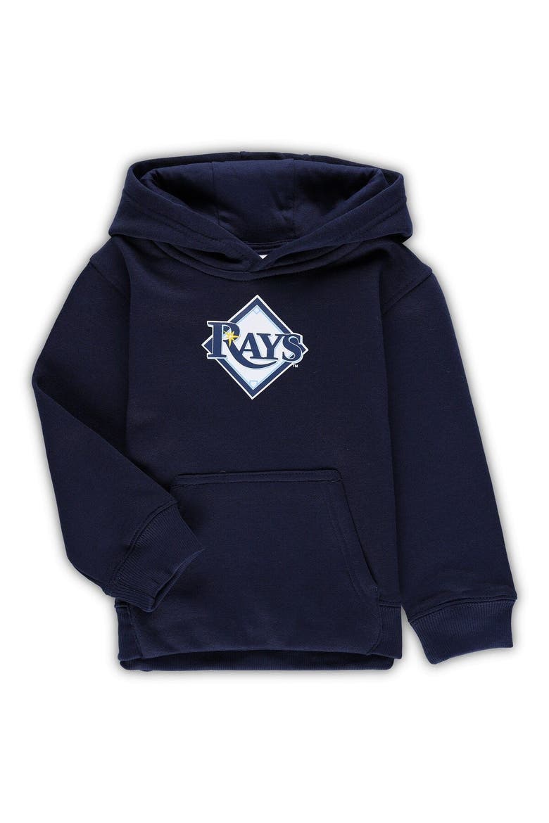 Toddler Navy Tampa Bay Rays Team Primary Logo Fleece Pullover Hoodie, Main, color, Navy