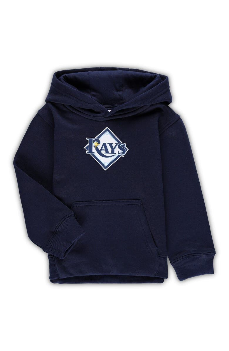 Outerstuff Toddler Navy Tampa Bay Rays Team Primary Logo Fleece Pullover Hoodie, Main, color, Navy