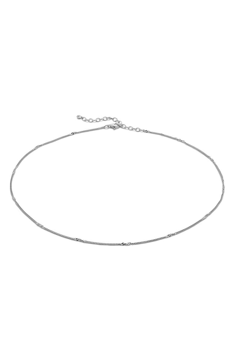 Monica Vinader Twisted Station Chain Choker Necklace, Main, color,