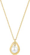 EFFY Diamond & Freshwater Pearl Necklace