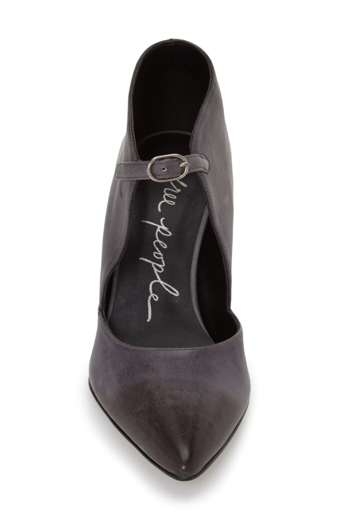 'Cerow' Pump, Alternate, color, BLACK LEATHER