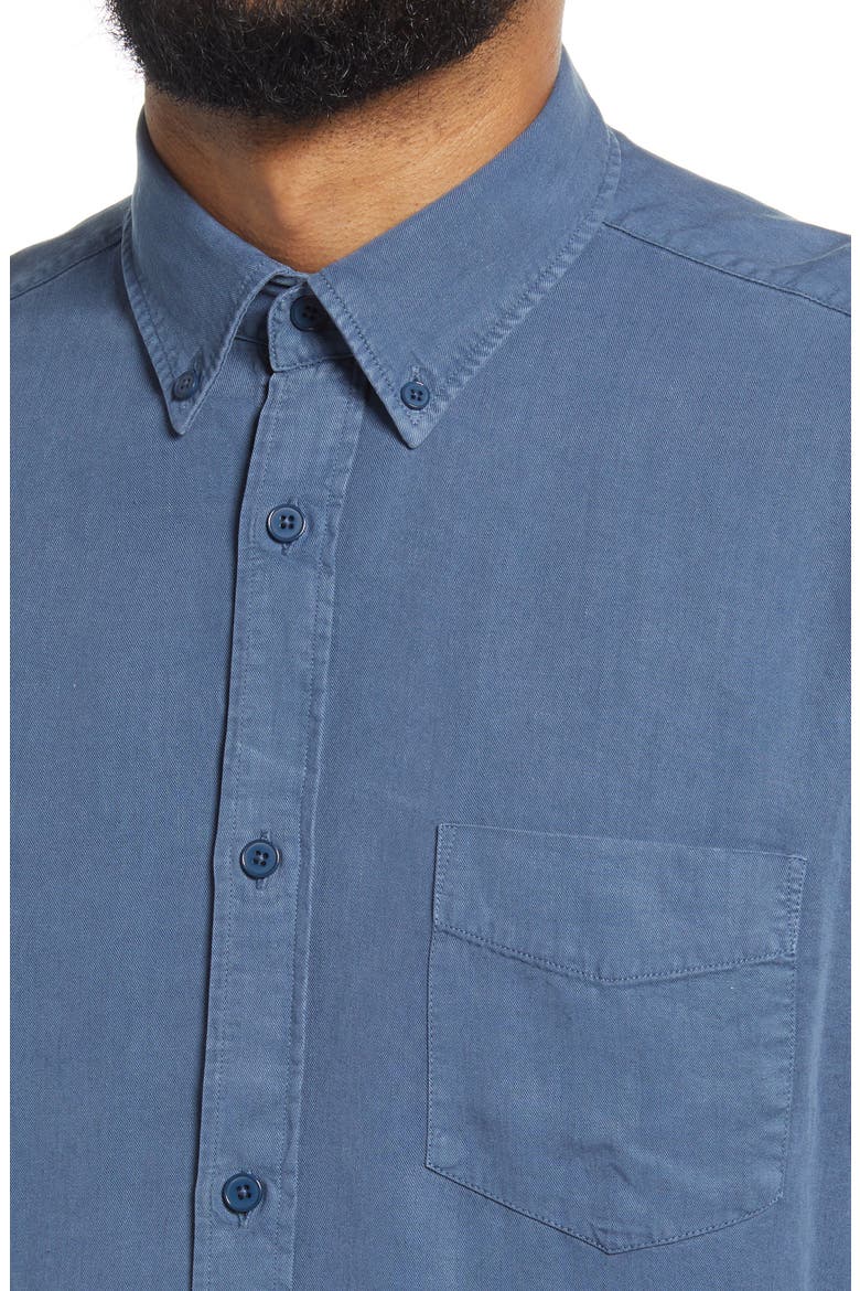 Manza Slim Fit Button-Down Shirt, Alternate, color, WASHED NAVY