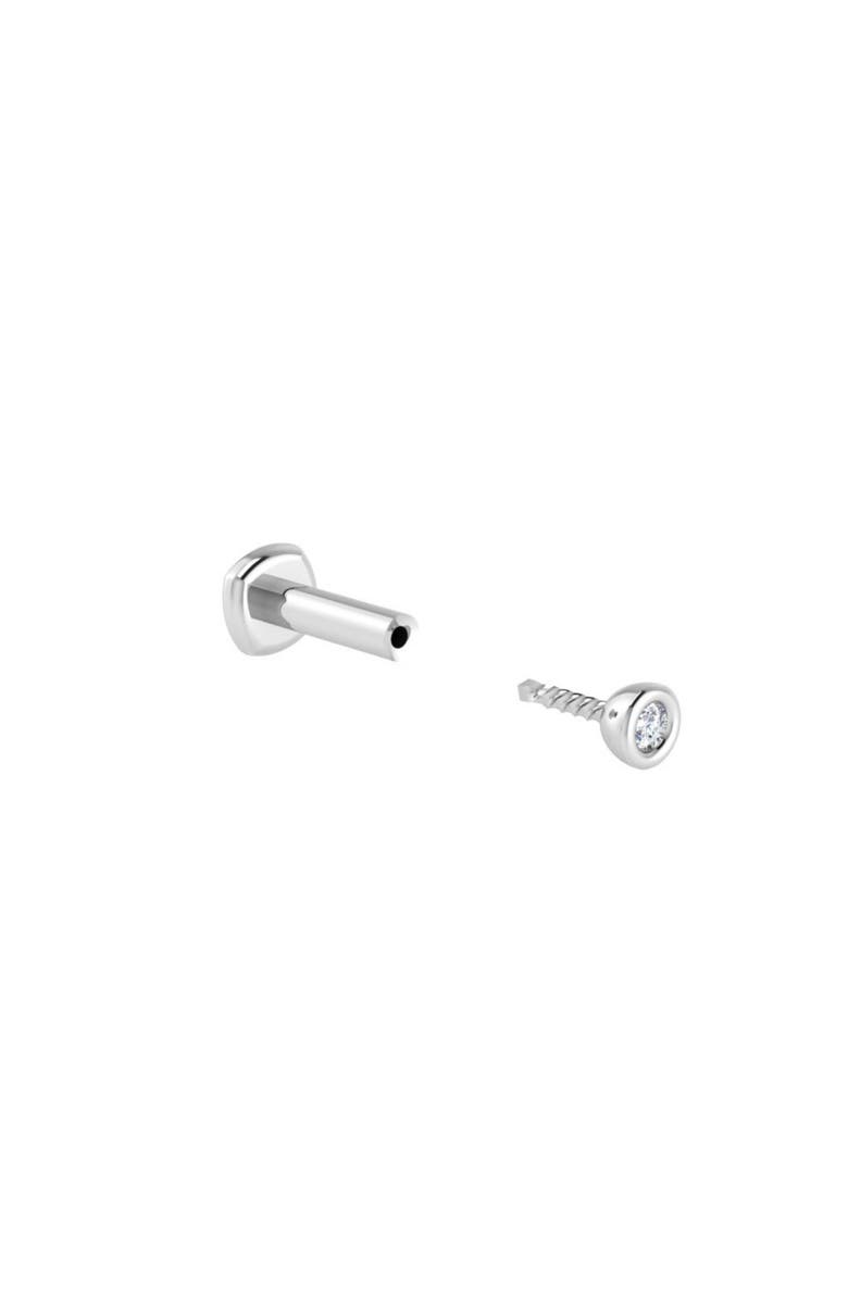 Seed2Stone The Starlet Flat Back Stud, Alternate, color, White Gold