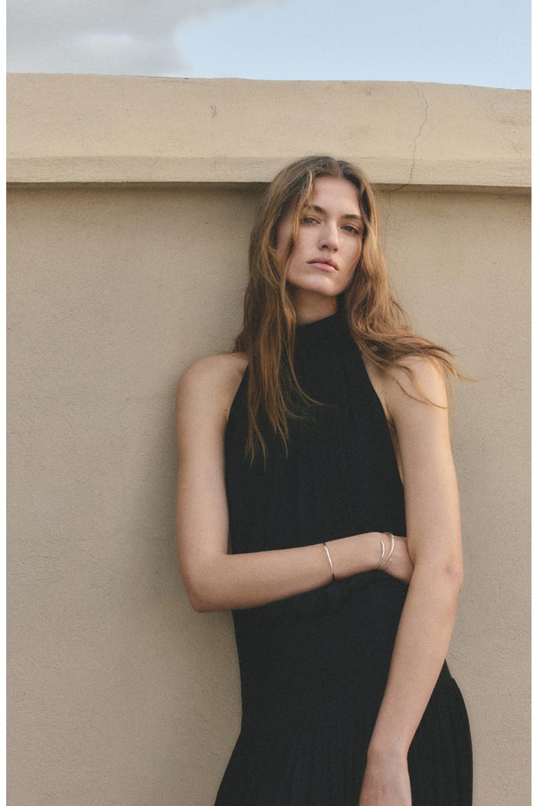 Sleeveless Maxi Dress, Alternate, color, BLACK