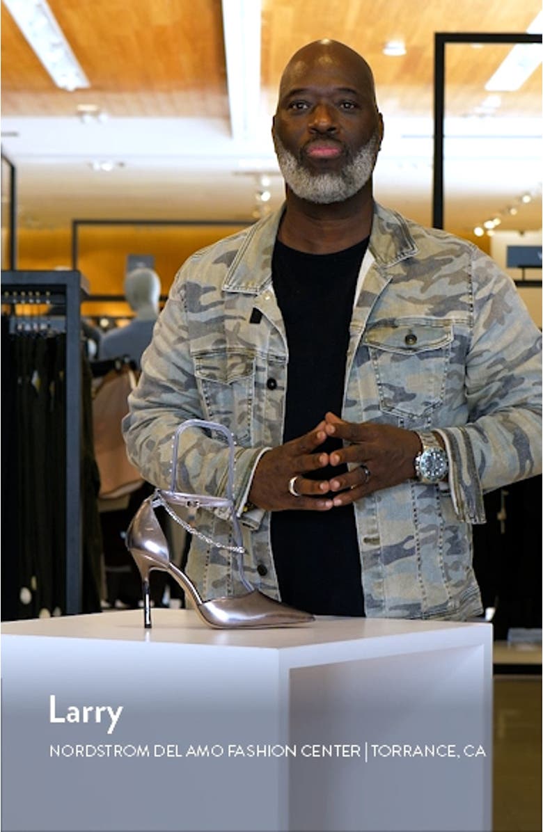 Aurelina Chain Ankle Strap Pointed Toe Pump, sales video thumbnail