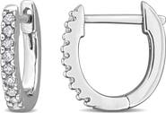 DELMAR Diamond Hoop Earrings - 0.1ct.