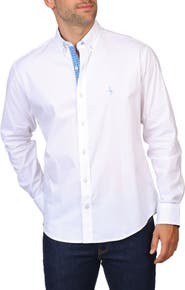 TailorByrd Solid Stretch Button-Down Shirt