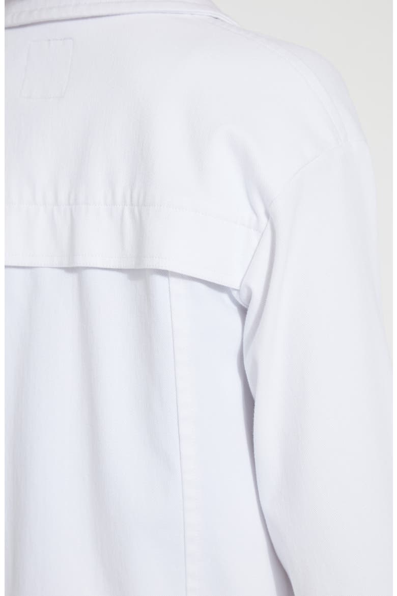 Remi Quarter Sleeve Denim Jacket, Alternate, color, WHITE