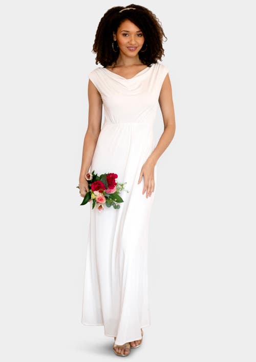 Alie Street London Cruise Cowl Neck Maxi Dress In White