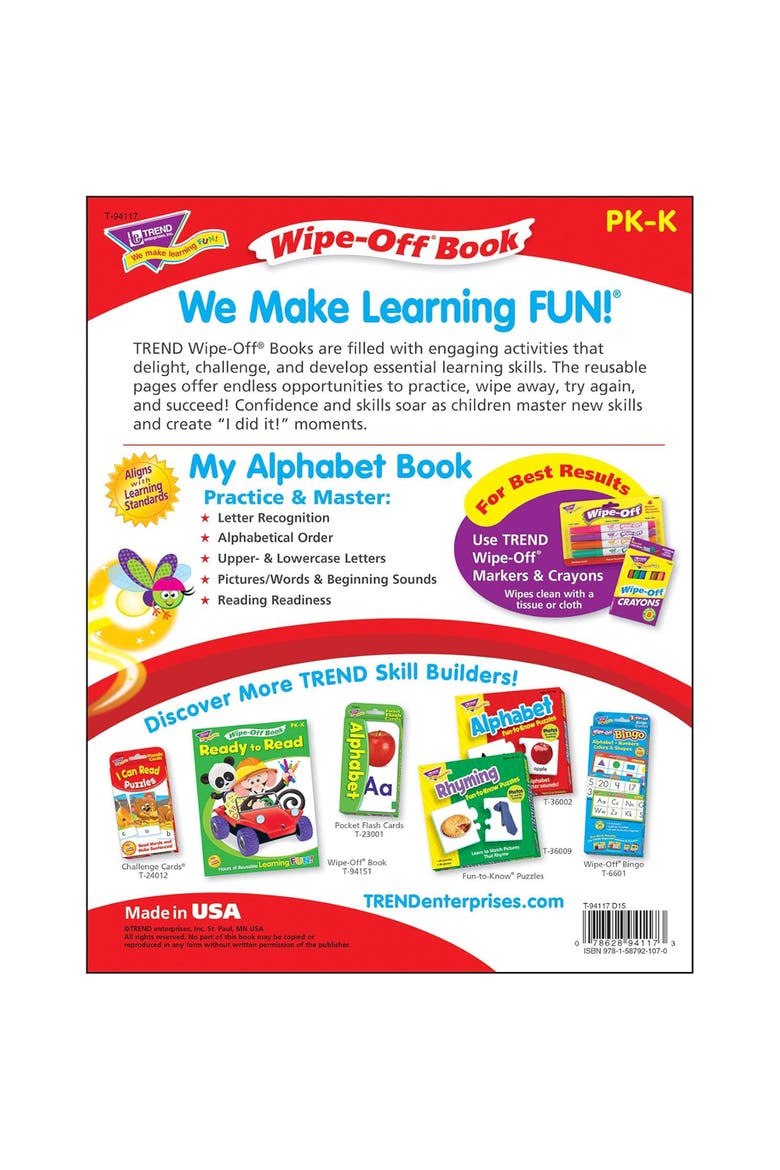 Alphabet Reusable Book & Crayons, Alternate, color, Multicolored