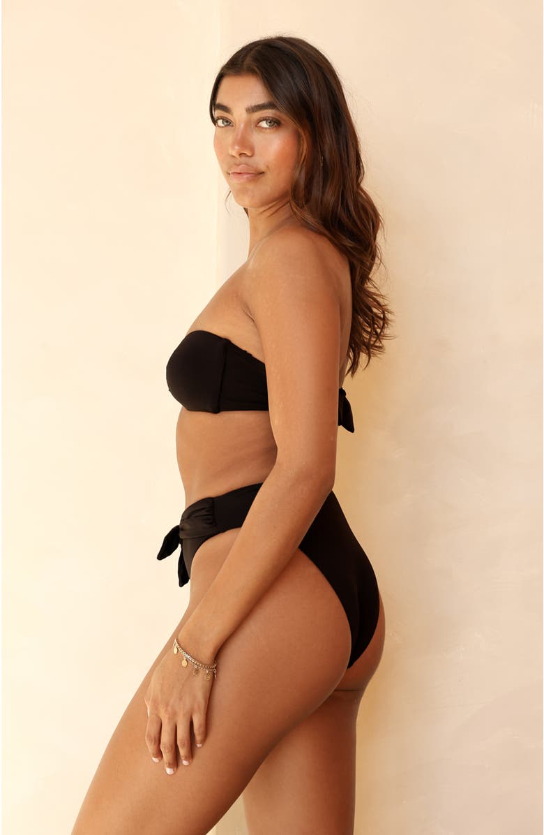 Dippin Daisys Audrey Cheeky Bikini Bottom, Alternate, color, Black