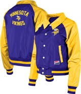 New Era Women's New Era Purple Minnesota Vikings Coaches Raglan Full-Snap Jacket