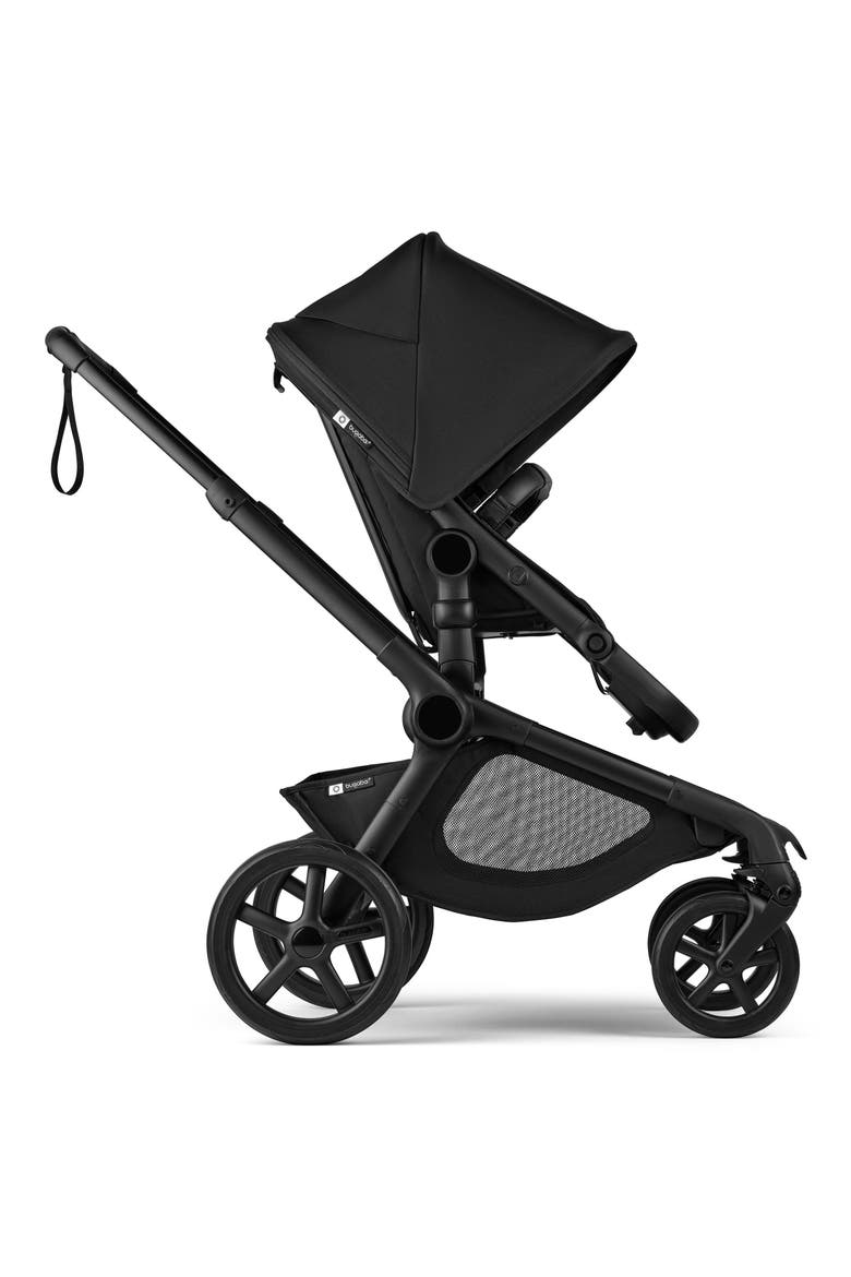 Kangaroo Single-to-Double Stroller with Bassinet, Main, color, BLACK