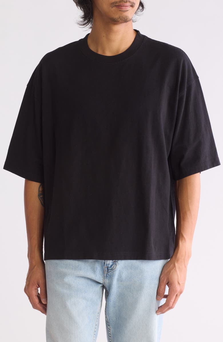 HONOR THE GIFT Crest Logo Embroidered Box T-Shirt, Main, color,