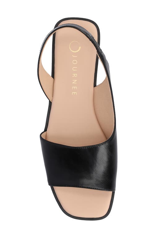 Journee Collection Brinsley Slingback Sandal In Black Pu