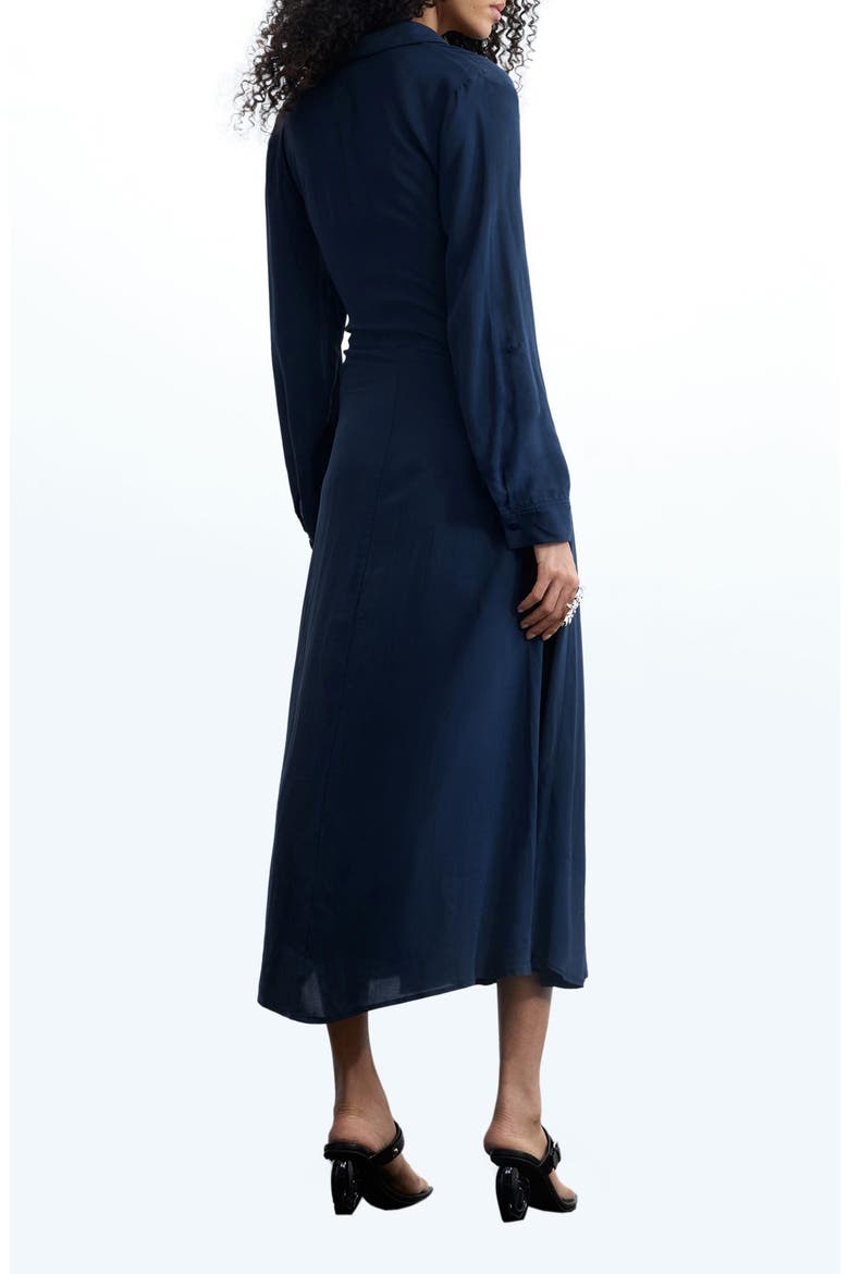 Long Sleeve Shirtdress, Alternate, color, BLUE