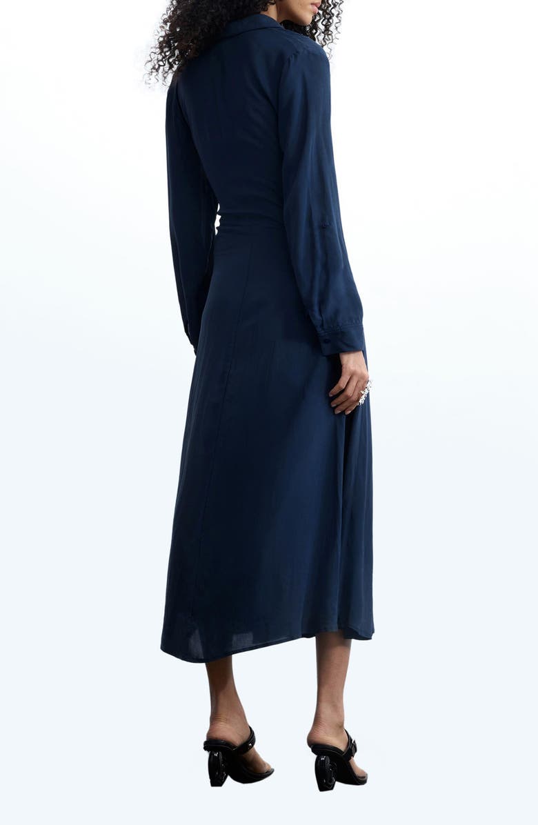Desigual Long Sleeve Shirtdress, Alternate, color, 