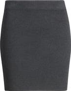 Open Edit Ribbed Sweater Miniskirt