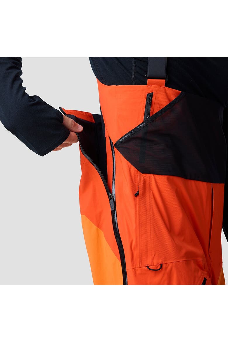 Bga Cottonwoods Xpore Lt Bibs G2 - Men's, Alternate, color, Route Red/Boundary Orange