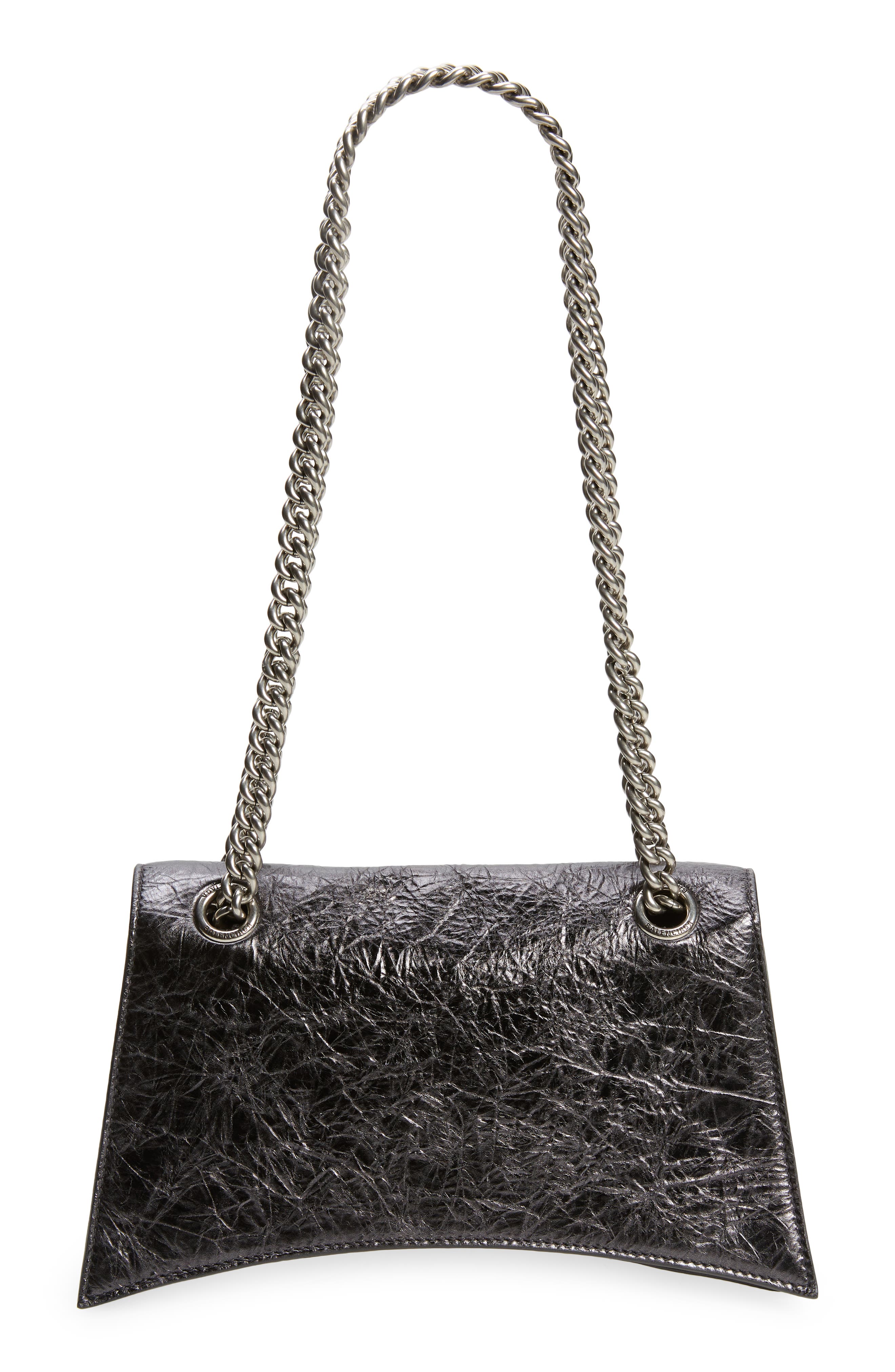Balenciaga Small Crush Crushed Metallic Leather Shoulder Bag, Alternate, color, 