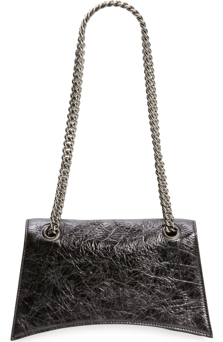 Balenciaga Small Crush Crushed Metallic Leather Shoulder Bag, Alternate, color,