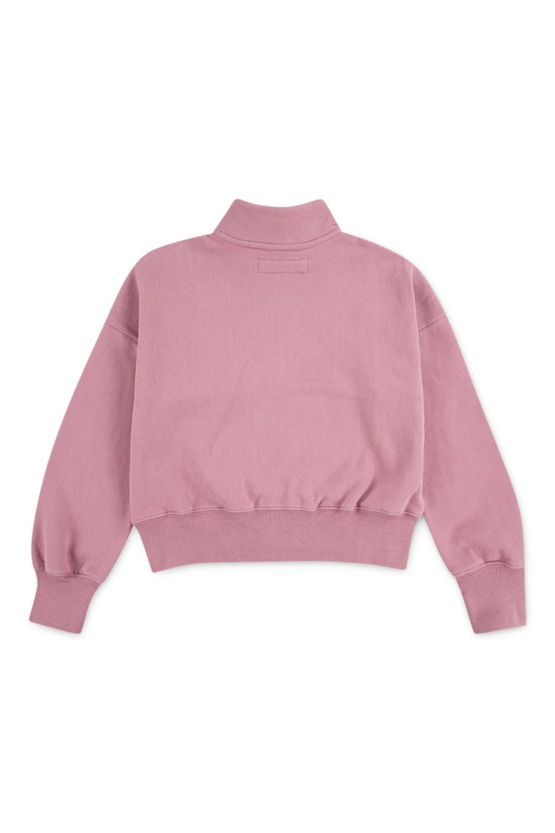 Kids' Essential Quarter Zip Pullover, Alternate, color, MESA ROSE
