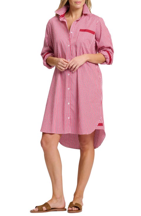 Winnie Gingham Cotton Shirtdress