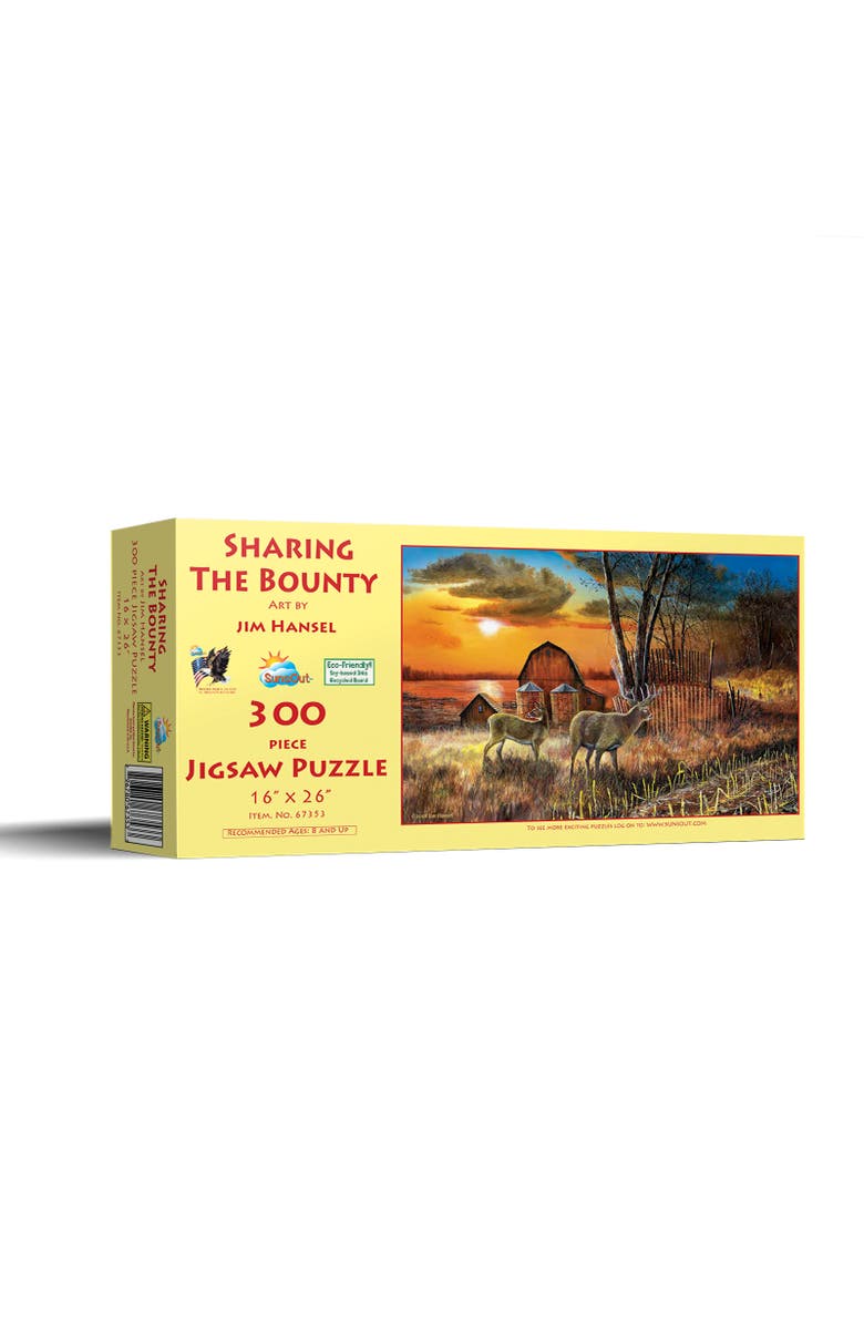 Sunsout Sharing the Bounty 300 piece Jigsaw Puzzle for Adults, Main, color, Multicolor