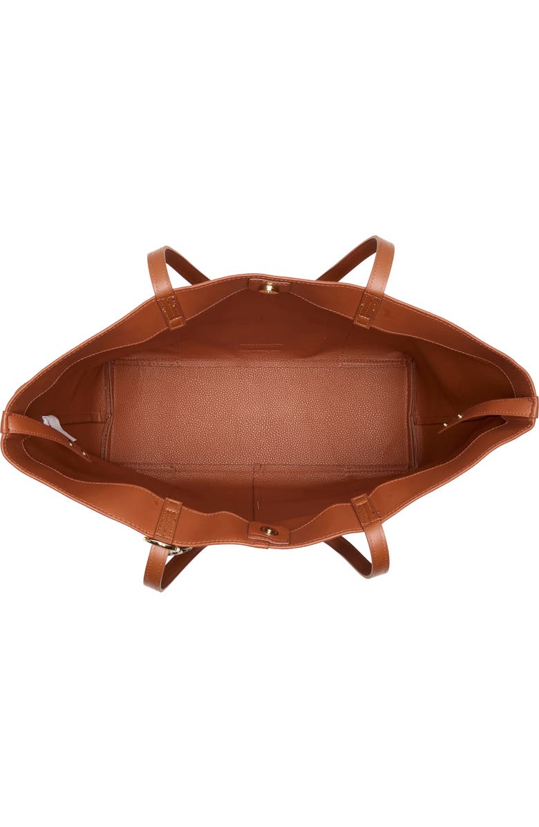 Madden Girl Oversize Tote with Laptop Sleeve, Alternate, color, Cognac