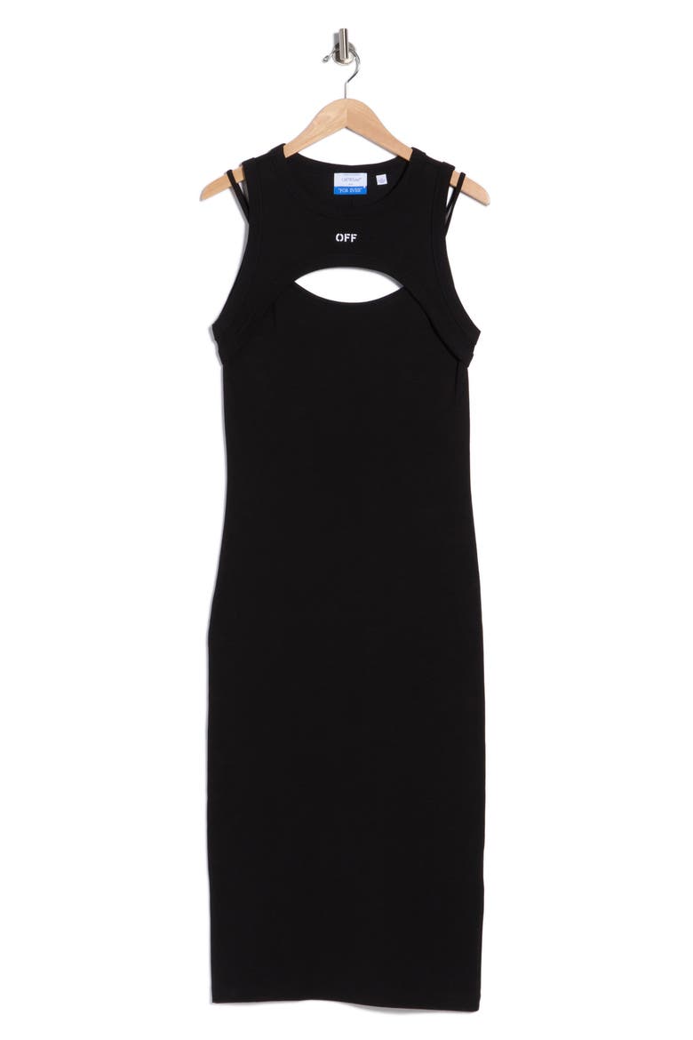 Cutout Dress, Alternate, color, BLACK NIGHT