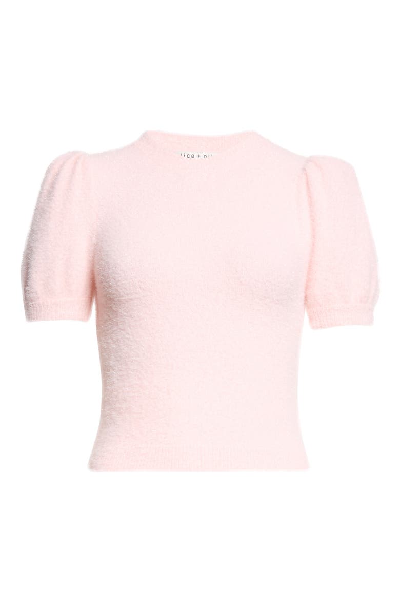 Ciara Puff Sleeve Sweater, Main, color, BLUSH
