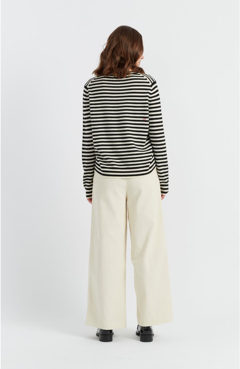 Chinti & Parker Wool-Cashmere Bow Breton Sweater, Alternate, color, 