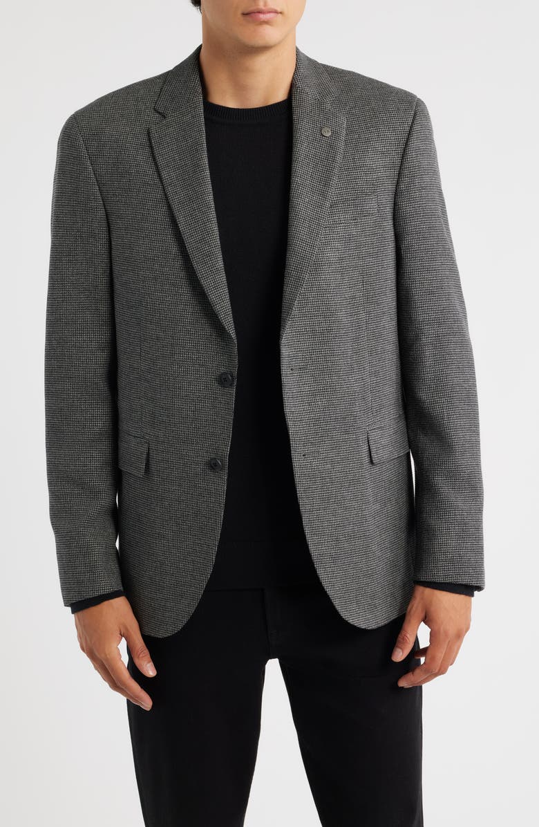 AllSaints Ross Slim Fit Sport Coat, Main, color, Grey