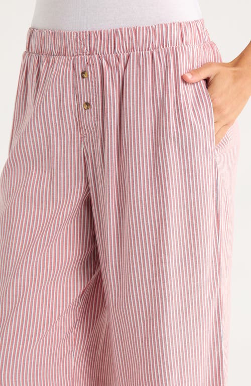 Honeydew Hangout Stripe Pajama Pants In Pink