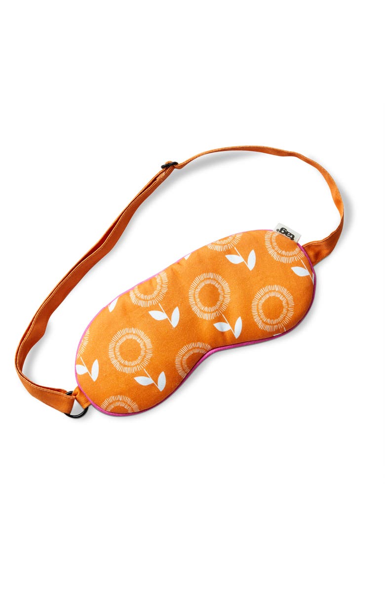 tag Sunflower Sleep Mask Orange Cotton Everyday, Main, color, Orange