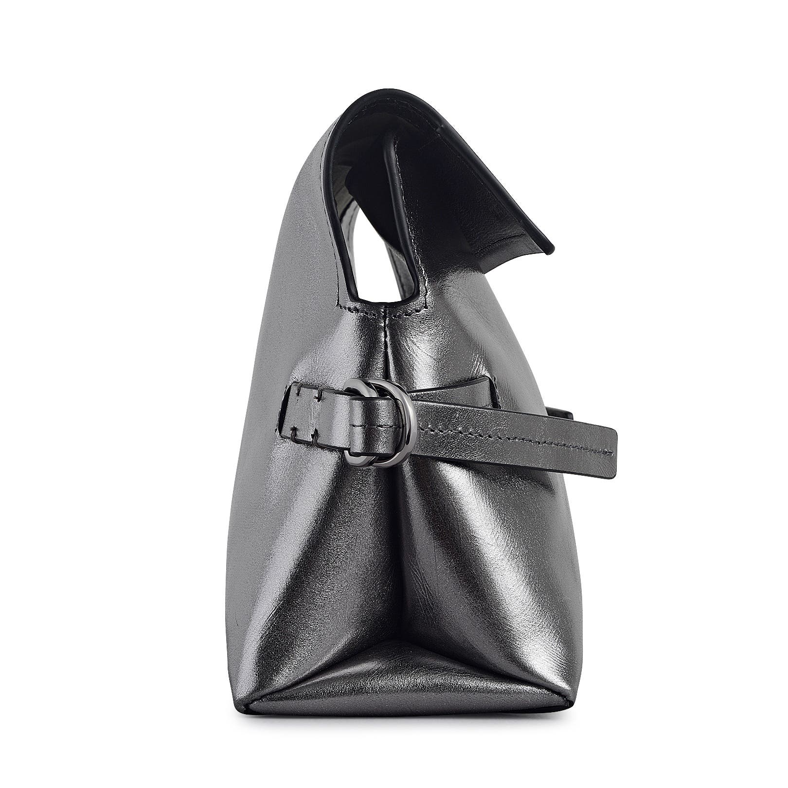 Radley Fleet Street - Metallic Medium Flapover Clutch, Alternate, color, Silver