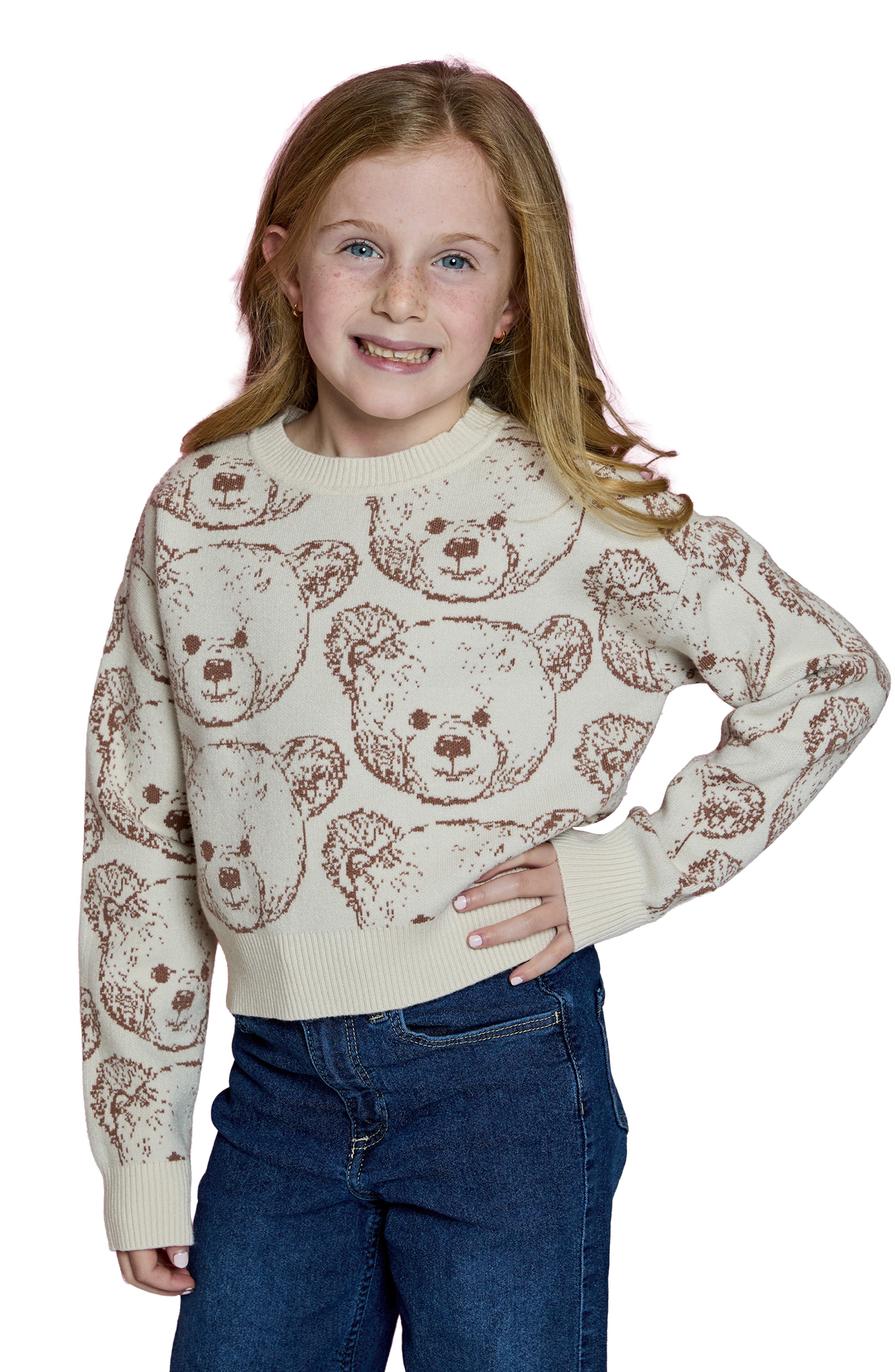 Kids' Teddy Bear Pullover Sweater