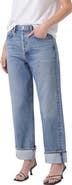 AGOLDE Fran High Waist Wide Straight Leg Jeans