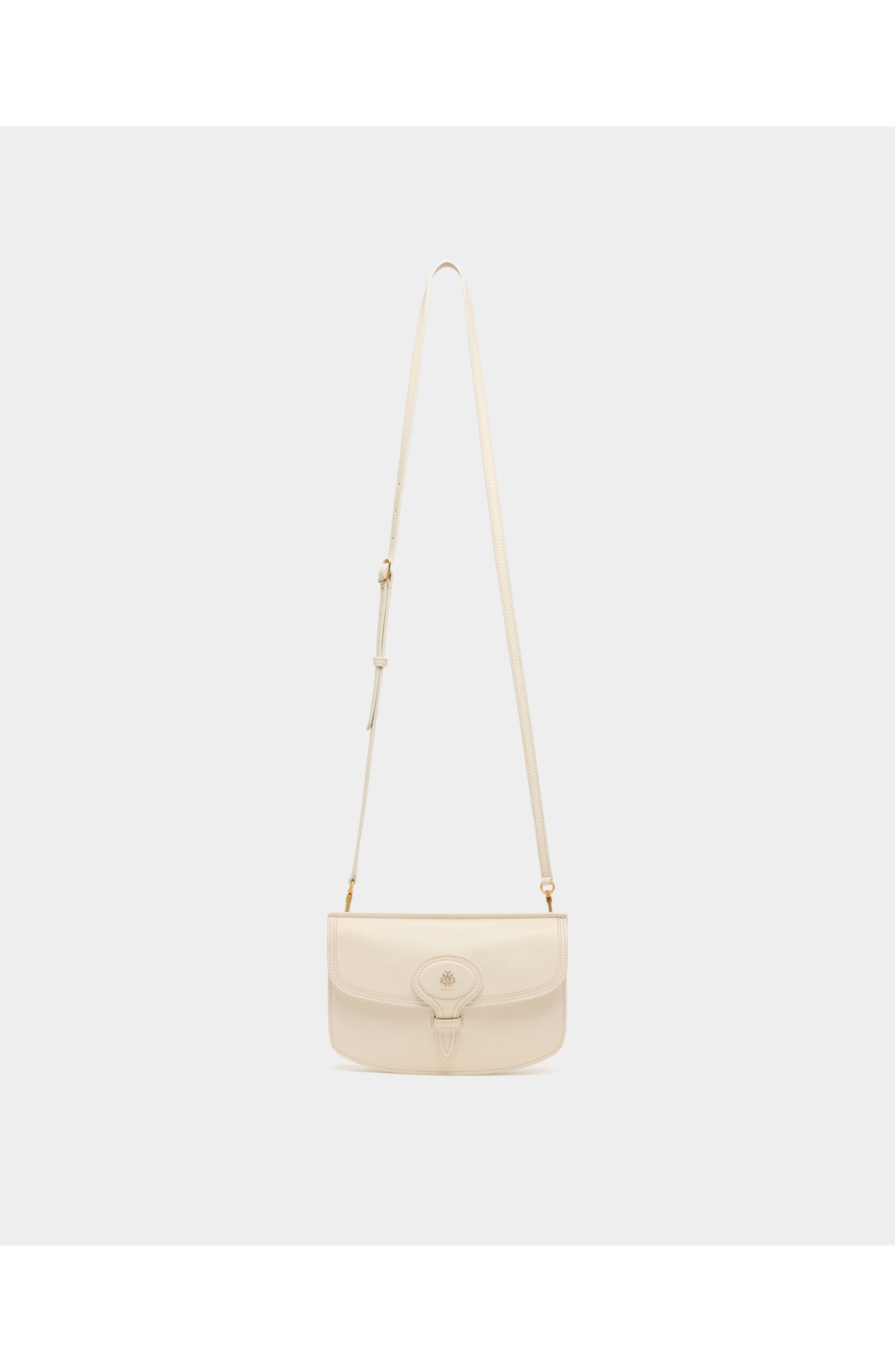 Bally Beckett Minibag in Leather, Main, color, White