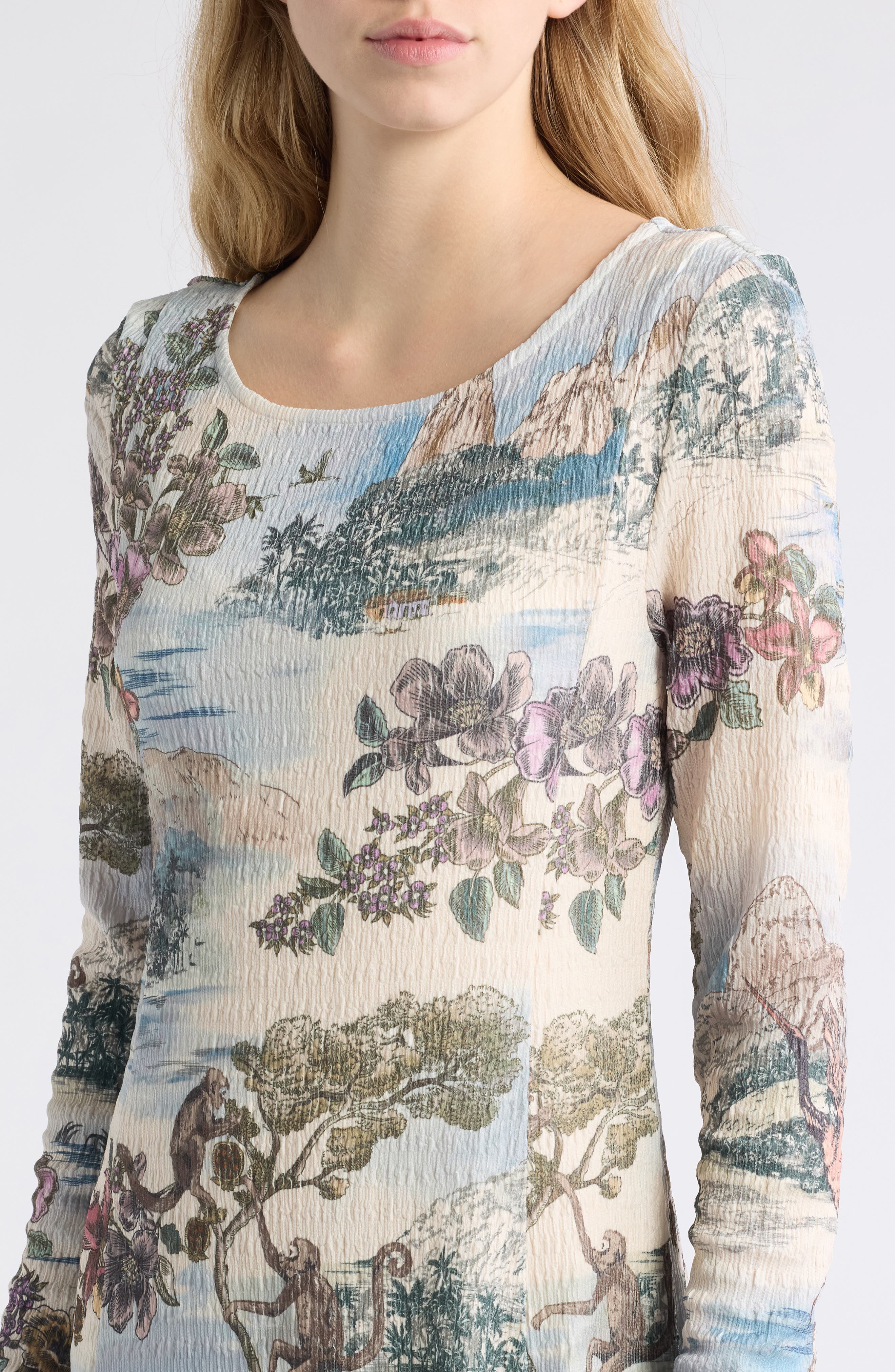 FARM Rio Toile De Rio Winter White Dress (Women) | Nordstrom