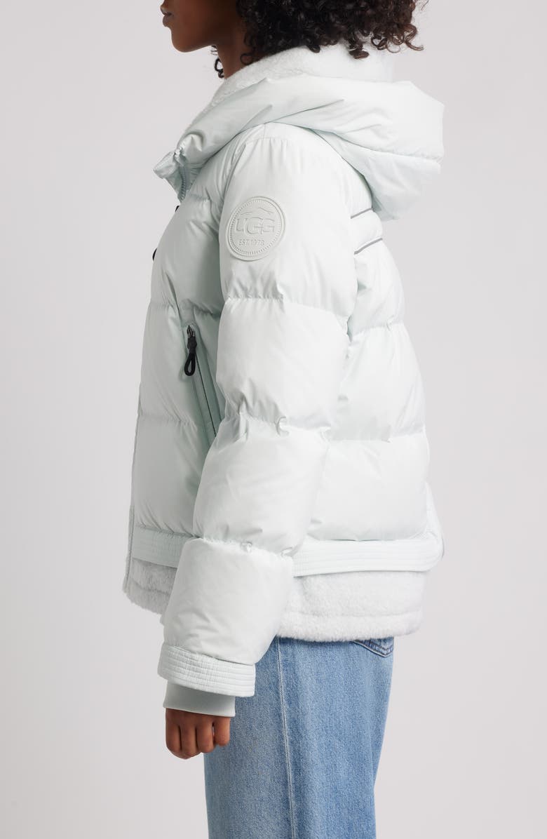UGG<sup>®</sup> MetroPeak 700 Fill Power Down Puffer Jacket with Fleece Trim, Alternate, color, Reef Blue
