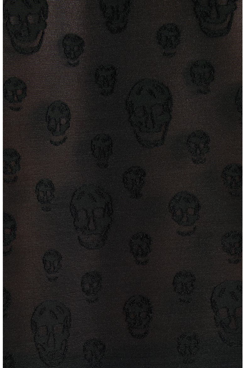 Skull Sheer Jersey T-Shirt, Alternate, color, BLACK