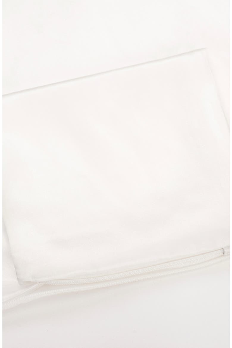LILYSOFT Ultra Soft Non-Colorants Silk Pillowcase, Alternate, color, White