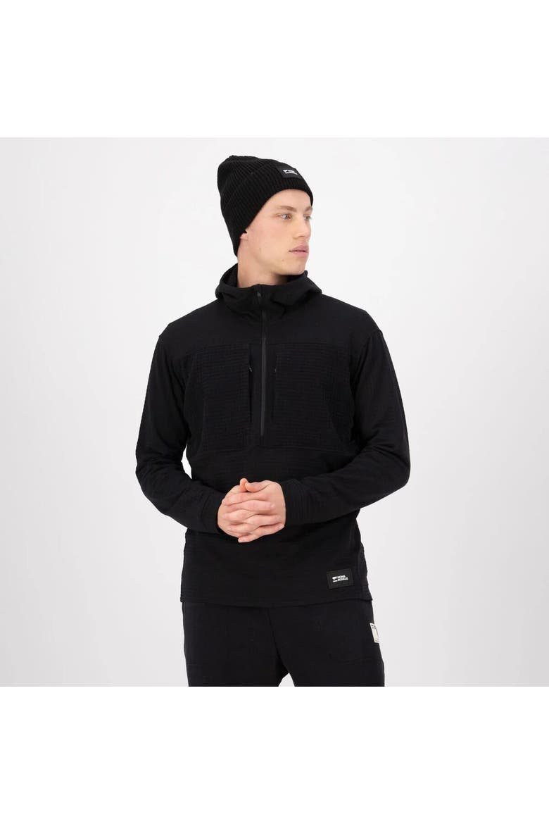 Offgrid Merino Fleece 1/2-Zip Long-Sleeve Top - Men's, Alternate, color, Black
