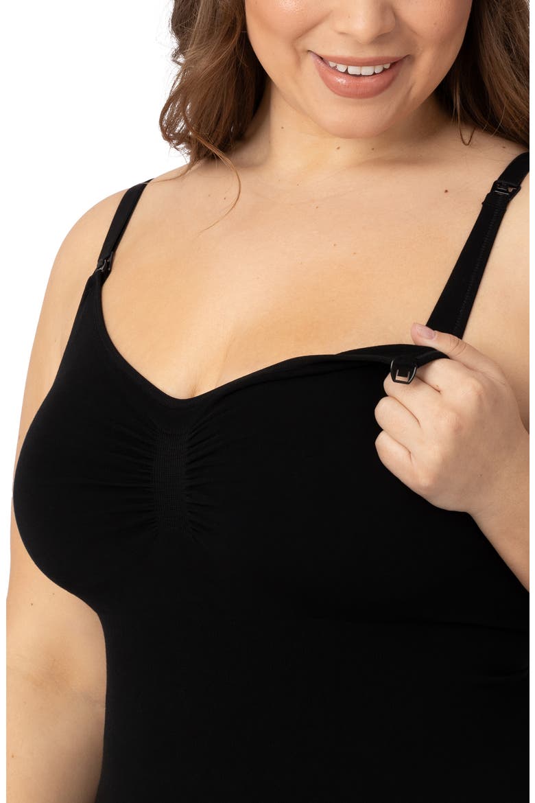 Sublime Maternity & Nursing Bodysuit, Alternate, color, BLACK