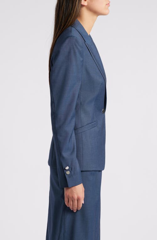 Hugo Boss Januri Single Button Blazer In Indigo