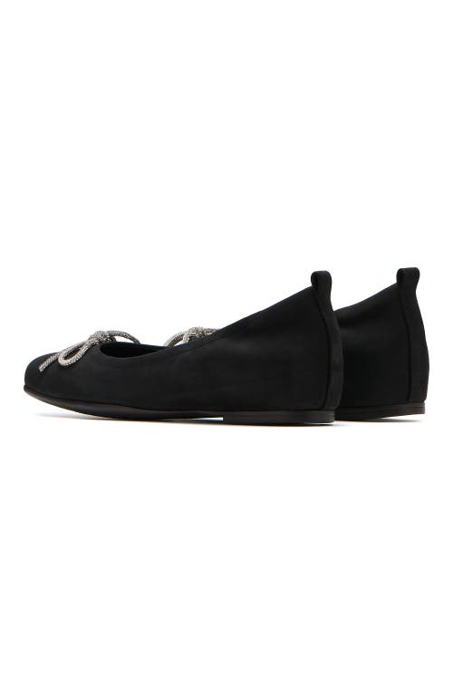 Abeo Cadence Bow Ballet Flat In Black Sparkle - Metatarsal