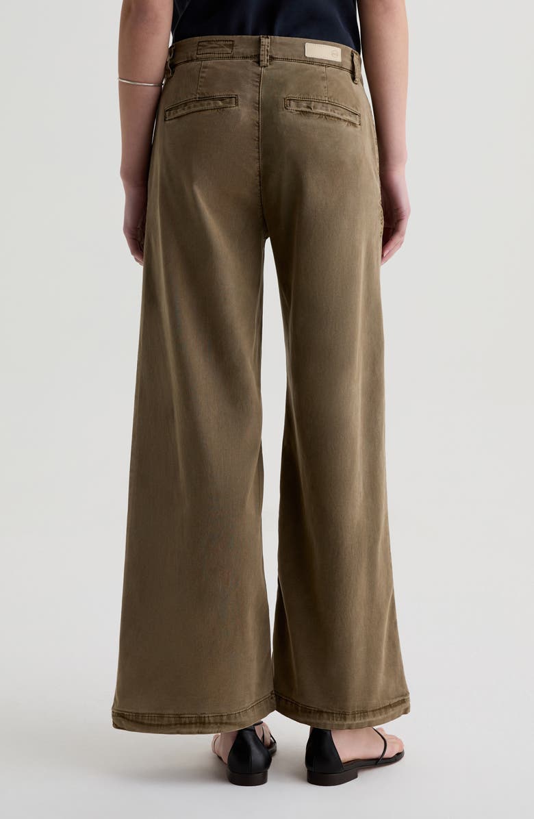 AG Caden Twill Wide Leg Pants, Alternate, color, Sulfur Mossy Taupe
